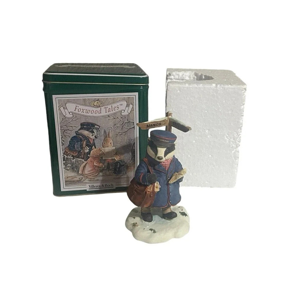 Villeroy & Boch Foxwood Tales Winter at Foxwood Mr Gruffey Late Delivery Figure